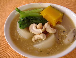 カブの中華風あんかけ・麻の実入りの例